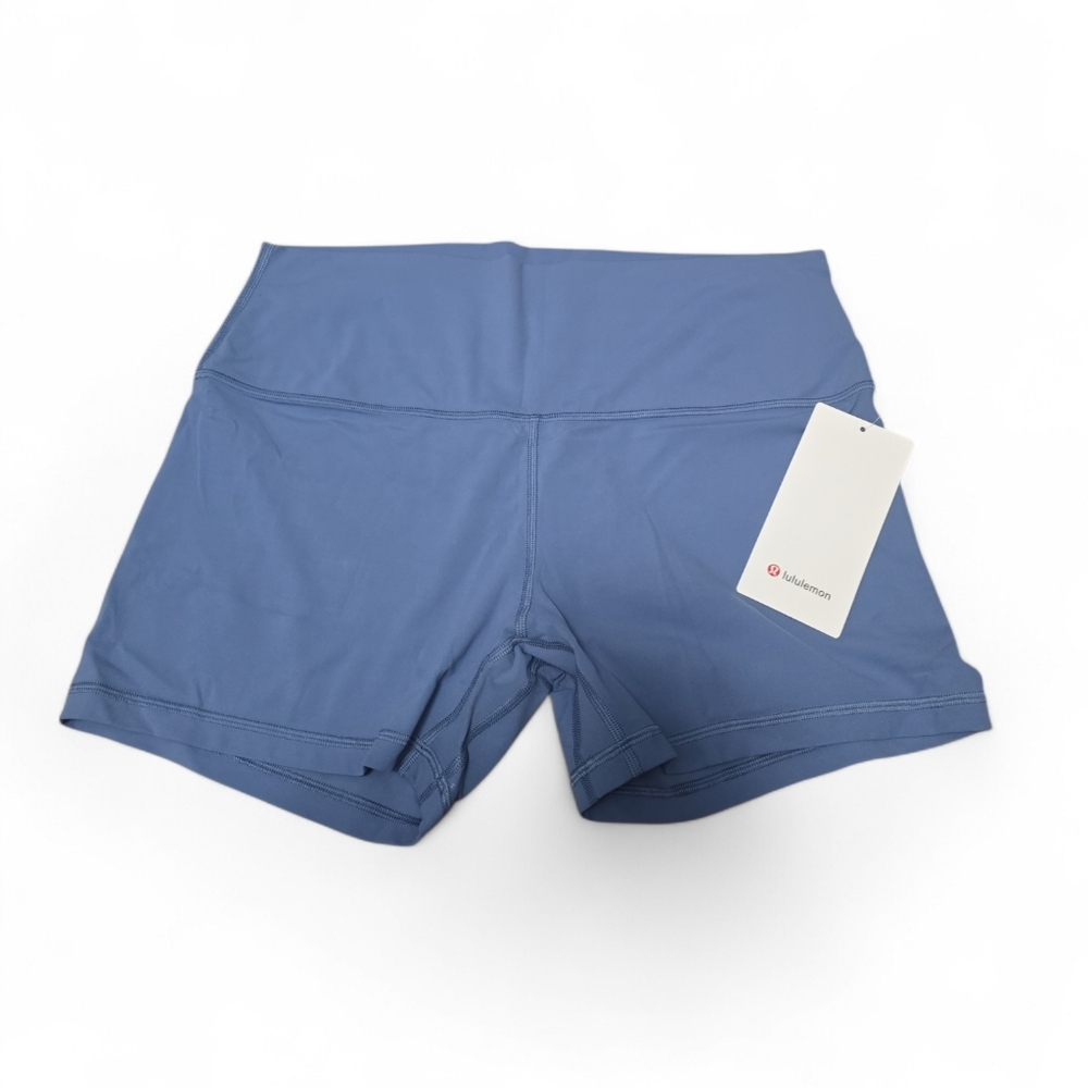 lululemon athletica Slate Blue Athletic Stretch Shorts